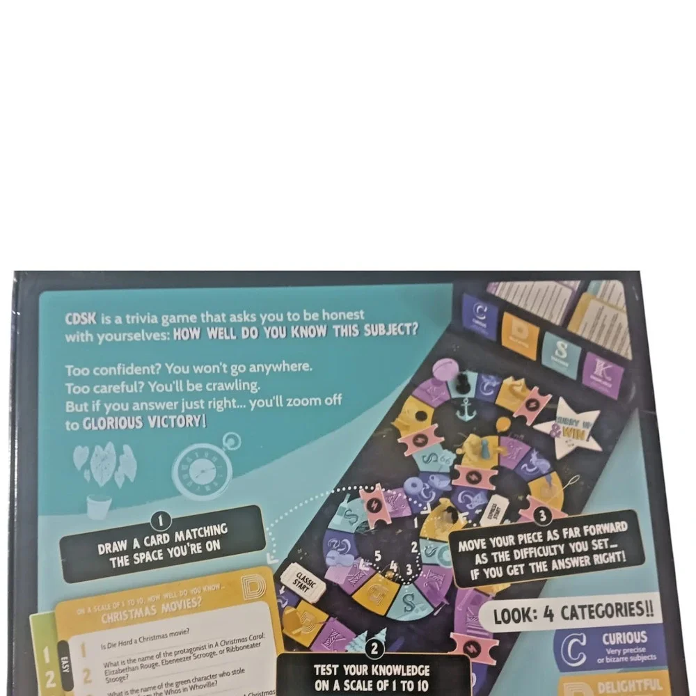 Randolph CDSK  Trivia Party and Team Game  Ages 14+  2 to 16 Players